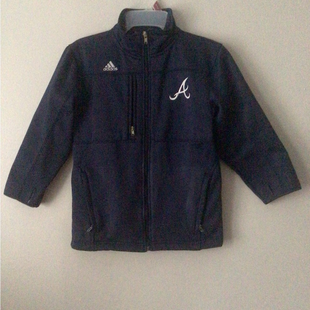 Adidas Atlanta Braves Navy Jacket with Logo